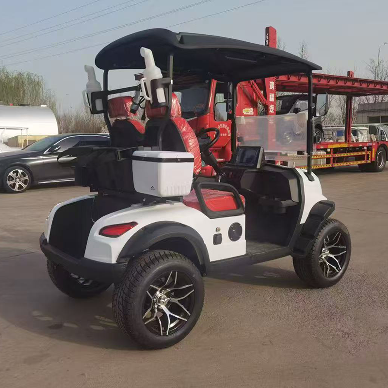 Long Battery Life 2 Seats Off Road Grey Electric Golf Car Equipped with 72V Powerful Motor for Scenic Spots Villa Areas